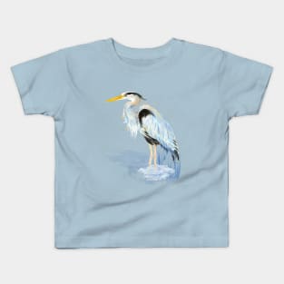 Great Blue Heron Bird Kids T-Shirt